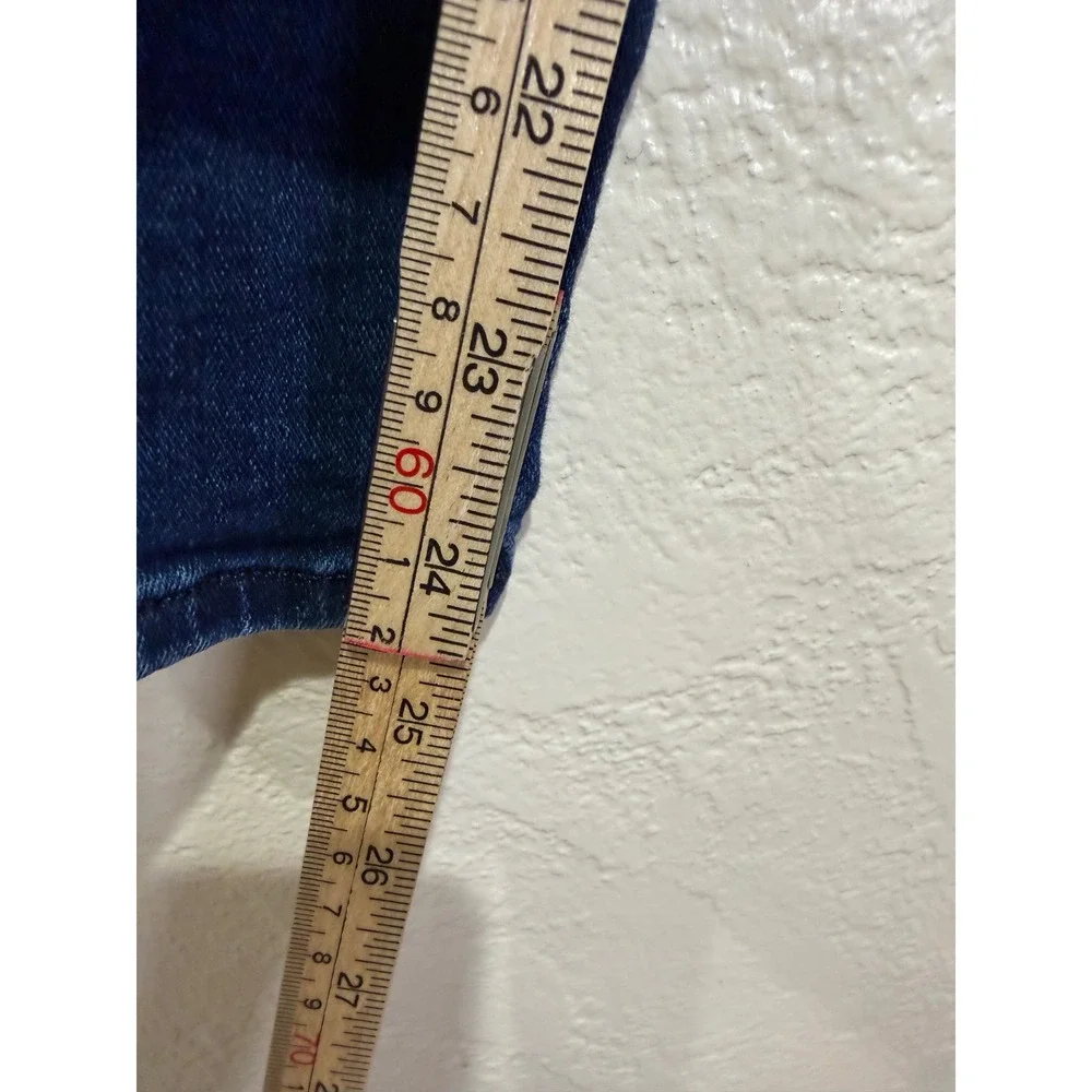 Gap High Rise Universal Legging Jeans Dark Wash Sailor Button Blue Womens 18/34R